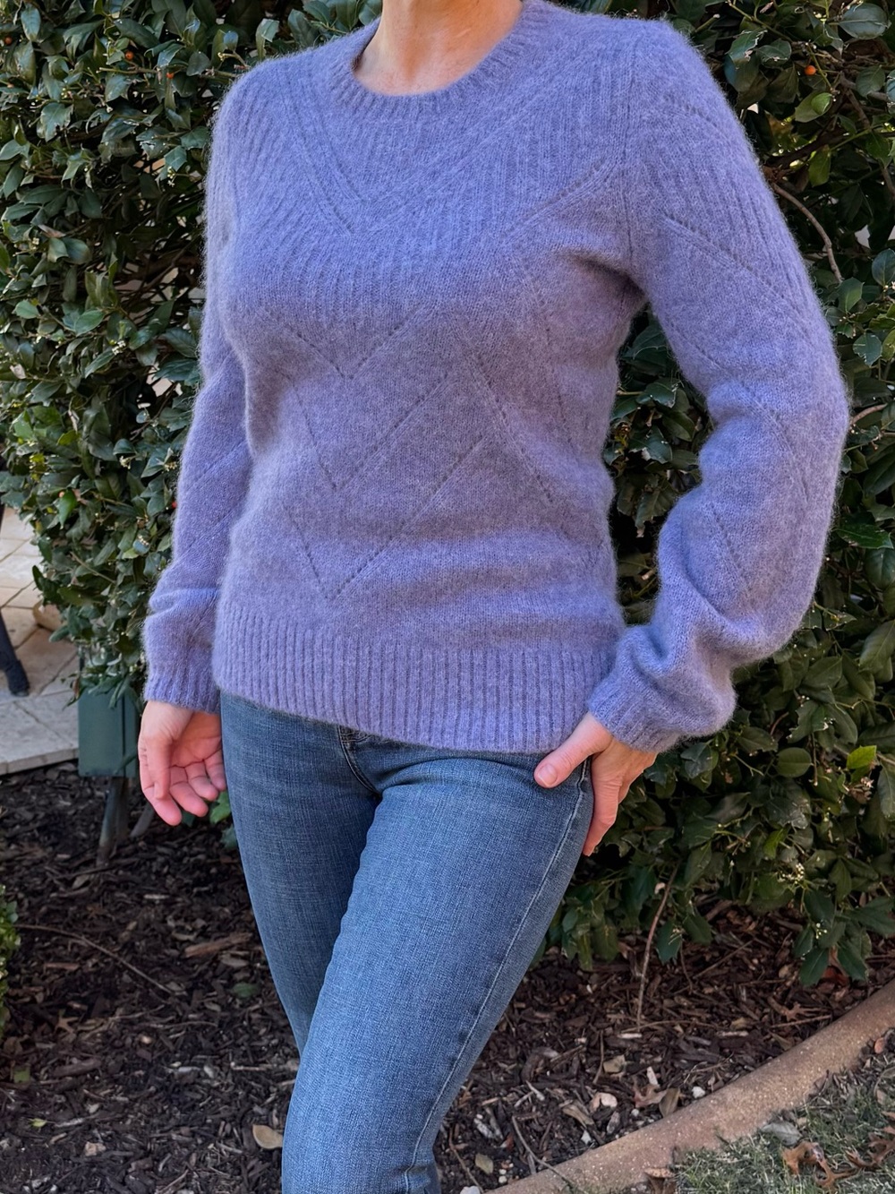 Alpaca lavender sweater